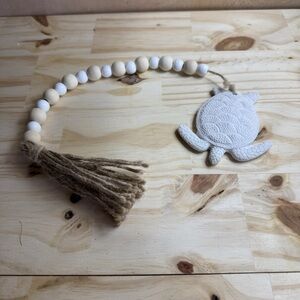 Sea Turtle Beaded Garland 18” Long Beach Decor